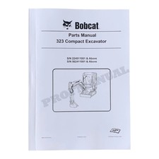 Bobcat 323 Manuale catalogo ricambi escavatore 224511001- 562411001-