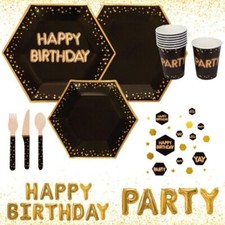 Nero & Oro Servizio da Tavola