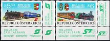 Austria 1994 Motori a Vapore Treni Diesel Ferrovia Trasporto Ferroviario Armi Treni MNH/2