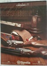 Calendario Beretta 1977  Non usato Incisioni di Roberto Lemmi Armi da caccia   