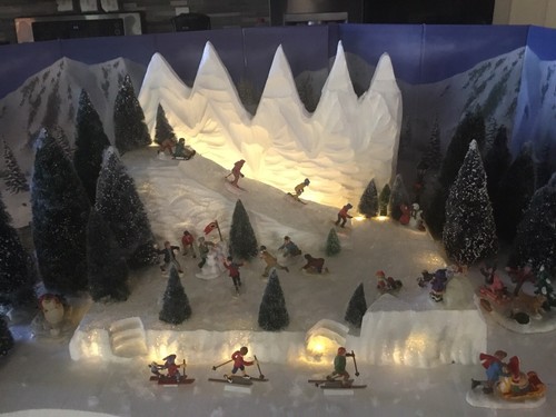 Villaggio natale espositore - natale,