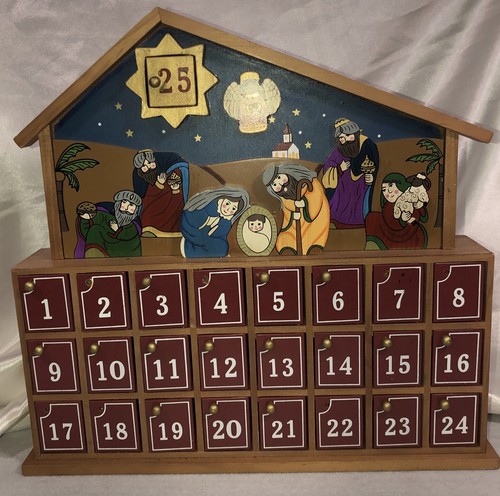 Calendario dell avvento legno - calendario,