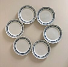 Set 6 Piattini Dessert porcellana RICHARD GINORI vintage ' 70 disegno Geometrico