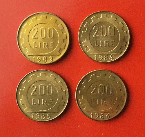 Lotto monete 200 lire - monete, anni