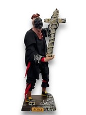 Pulcinella gallinaccio cm38 vestito 700’ presepe napoletano artigianale