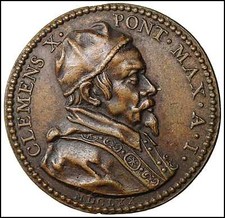 Pope Clement X medal 1670