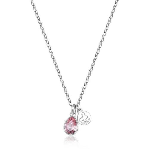 Collana goccia rosa - collana goccia,