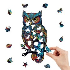 🧩 Puzzle Gufo Coloratissimo