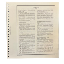 Fogli Album Marini King Vaticano 1993 singoli