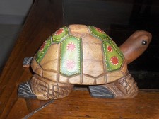 Scultura Legno Tartaruga
