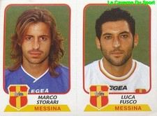 528 STORARI / FUSCO ITALIA FC.MESSINA STICKER CALCIATORI 2004 PANINI