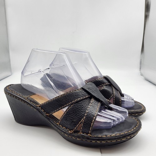 Sandali con zeppa pelle - con,