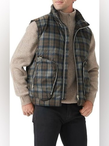 Gilet imbottito quadri - gilet,