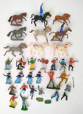 Soldatini componibili Vintage FarWest Cowboy Indiani Cavalli  Nardi  e vari-75H