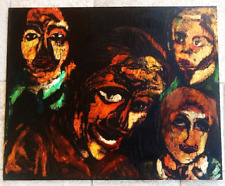 GIUSEPPE SERAFINI - OLIO SU TAVOLA CON CORNICE CM 40 X 50  FIGURE