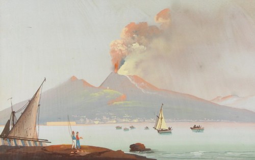 Eruzione del vesuvio golfo - vesuvio,
