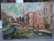 Venezia canale con campanile