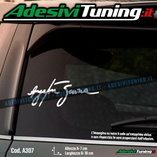 Adesivo firma ayrton senna - adesivo,