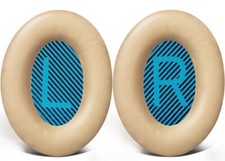 2x CUFFIE CUSCINETTI AURICOLARI PER BOSE QUIETCOMFORT BOSE QC2 QC25 QC35 QC15 AE2 PELLE