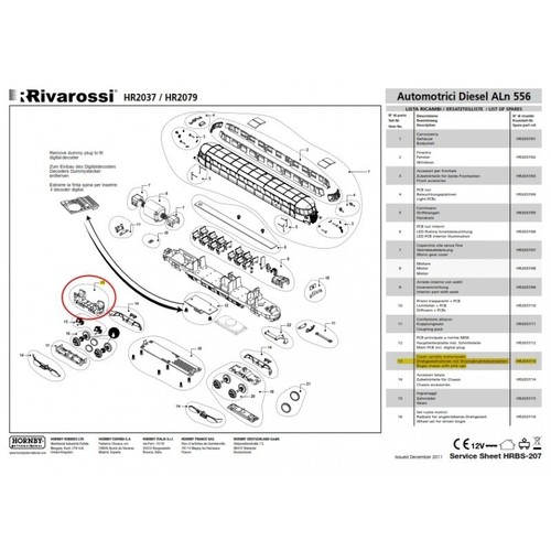 Rivarossi ricambio aln556 - rivarossi,