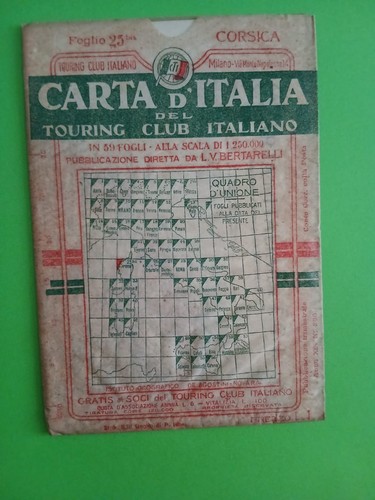 Carta italia del touring - carta,