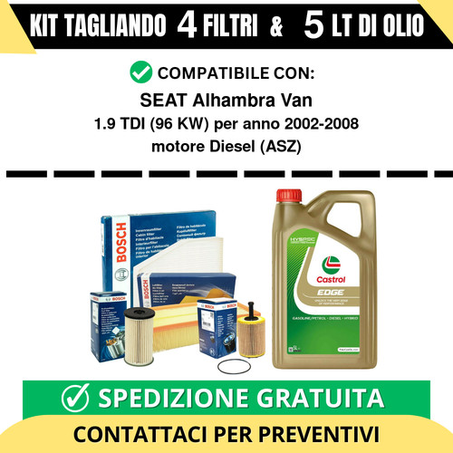 Tagliando filtri bosch - tagliando,