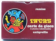 carte gioco vintage ramino incas antigraffio plastica indeformabile bologna