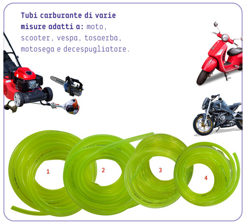 Tubo benzina trasparente per - trasparente,