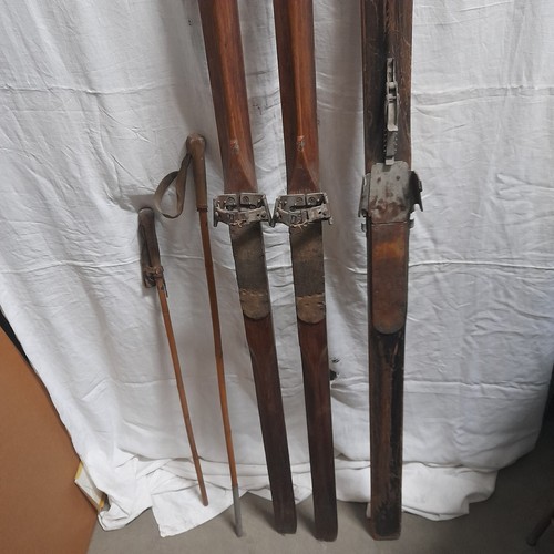 Coppia sci legno da - legno, gara