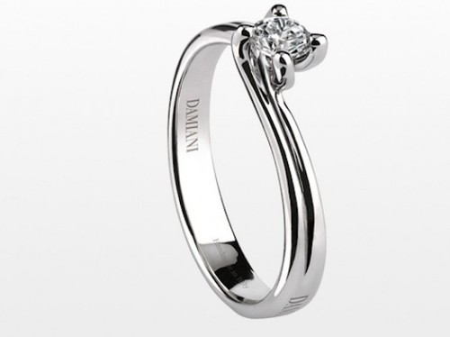 Anello solitario damiani - anello,