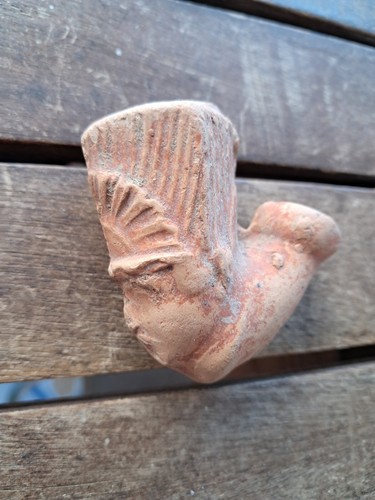 Pipa terracotta antica - in,