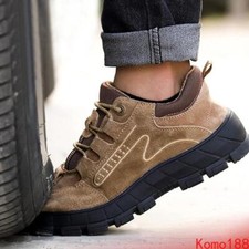 Mens lace up Work Safety Steel