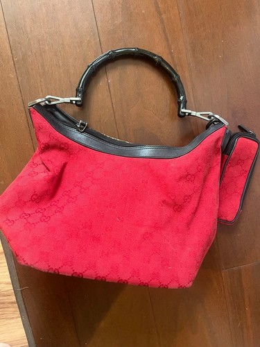 Borsa baguette gucci tela - borsa, in