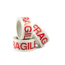 Nastro adesivo FRAGILE 6 pz Scotch imballaggio 50x66 pacchi spedizioni scatole