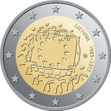 Euro commemorativa lituania - 2,