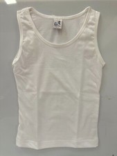 3 Canotte Bimba Spalla larga Cotone 100% cotone articolo 411