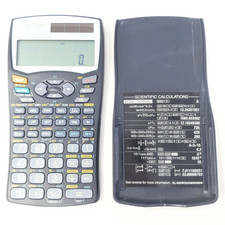 Calcolatrice scientifica Sharp EL-520W doppia potenza testata funzionante con cover vintage