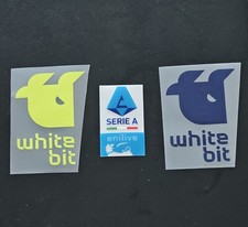 SET TOPPA CALCIO SPONSOR MANICA DISTINTIVO WHITE BIT JUVENTUS SERIE A #61