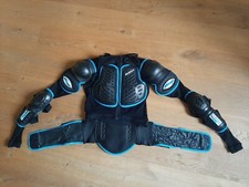 SINISALO: Pettorina protettiva completa per Motocross/BMX, nero/blu (usata)