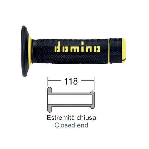 Coppia manopole cross nero - manopole,