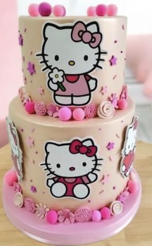 Torta scenografica rosa - scenografica,
