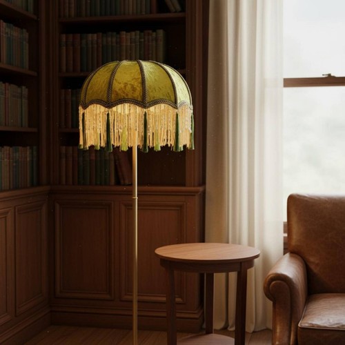 Paralume con frange effetto - con,