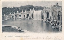 NP7077 - CASERTA - CASCATA GIARDINO REALE VIAGGIATA 1902