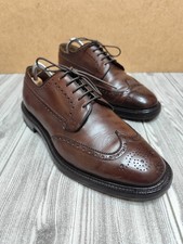 CHURCH'S GRAFTON DERBY BROGUES IN PELLE MARRONE - UK 9 G 73