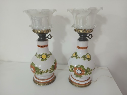 Coppia lampade ceramica - lampade,