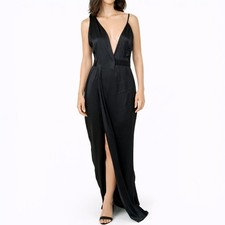 Maxi abito lungo nero nuovo