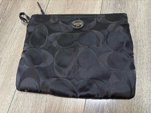 Coach astuccio cosmetico nero - astuccio,