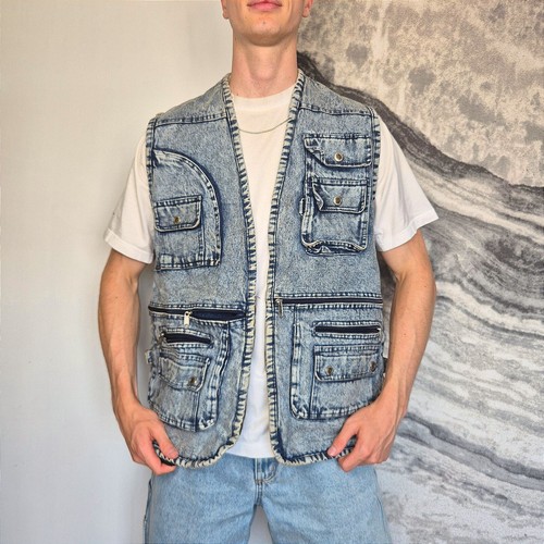 Gilet utility uomo blu - utility,