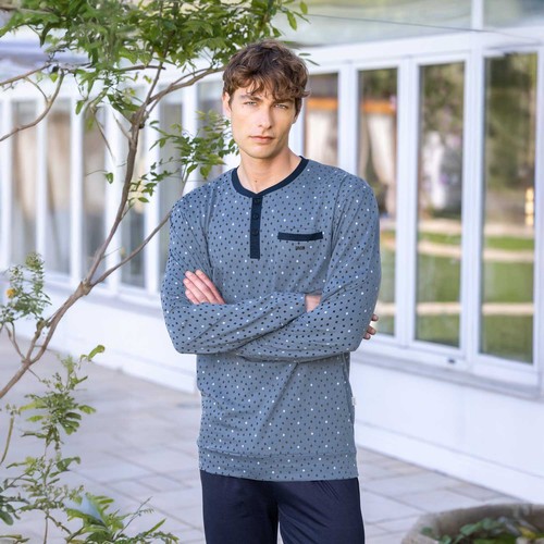 Pigiama uomo scollo - , serafino