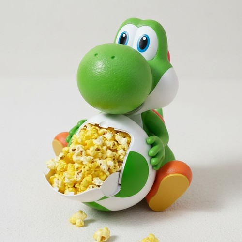Yoshi popcorn bucket - yoshi, super